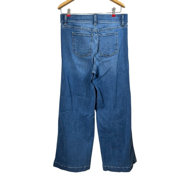 SPANX x REVOLVE Seamed Front Wide Leg Jean in Vintage Indigo 20407R - Picture 4 of 11